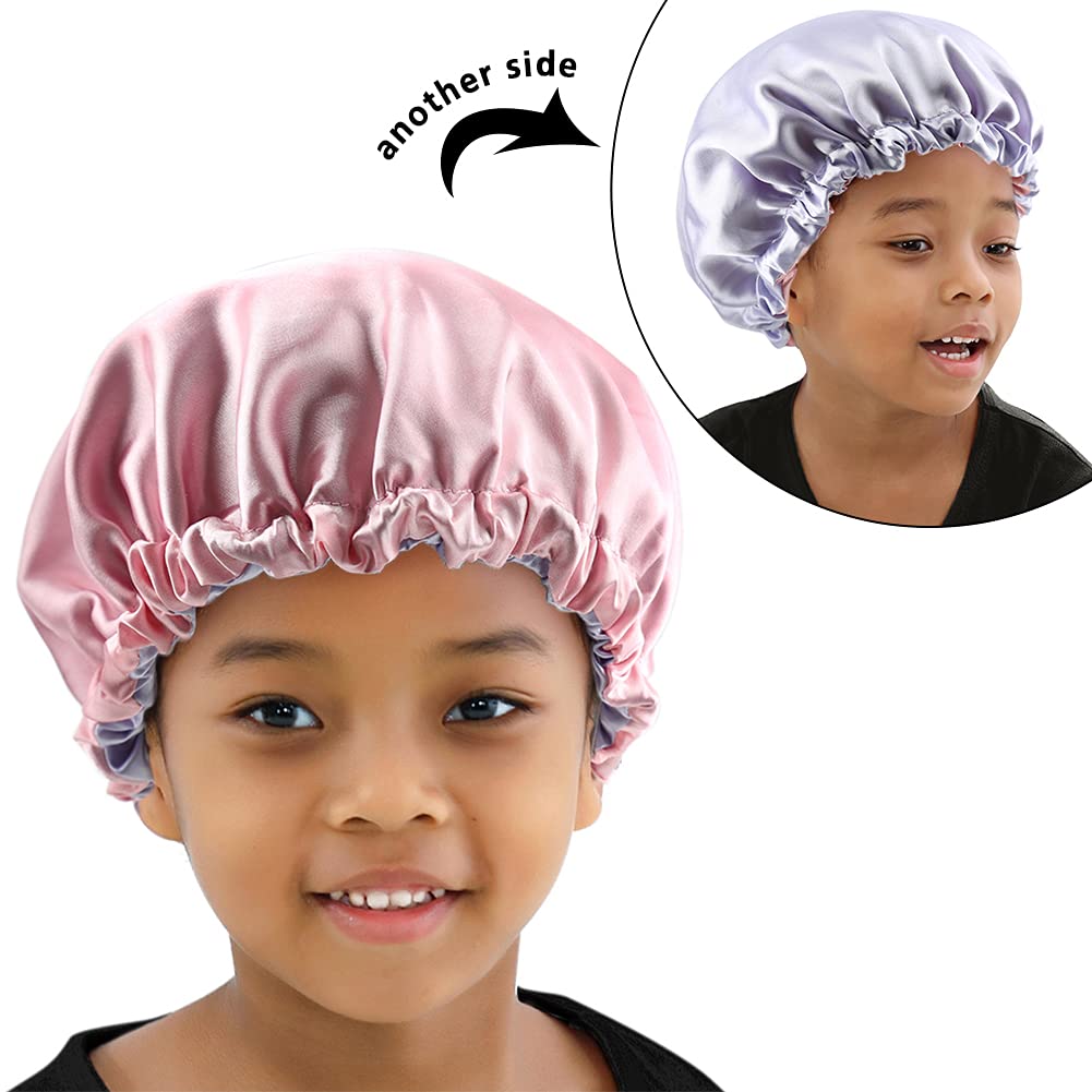 ELIHAIR Kids Satin Bonnet Sleeping Cap for Toddler Child Natural Hair Daily Beauty and Personal Care ELIHAIR