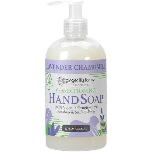 Ginger Lily Farms Botanicals Conditioning Liquid Hand Soap Refill, 100% Vegan & Cruelty-Free, Lavender Chamomile Scent, 12 Fl Oz Beauty & Personal Care Ginger Lily Farms