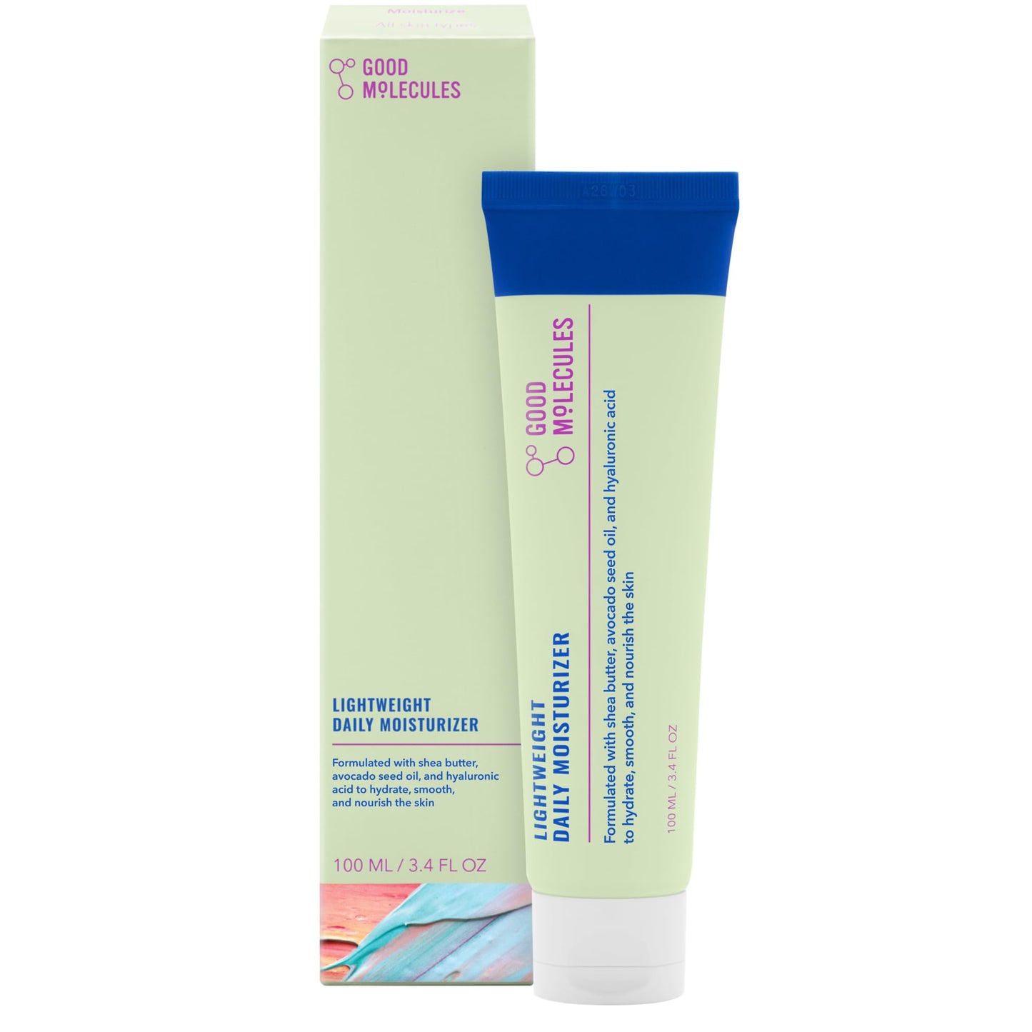Good Molecules Lightweight Daily Moisturizer - Non-Greasy Face Moisturizer with Shea Butter and Hyaluronic Acid for Deep Hydration - Face Lotion, Skin Beauty & Personal Care Good Molecules