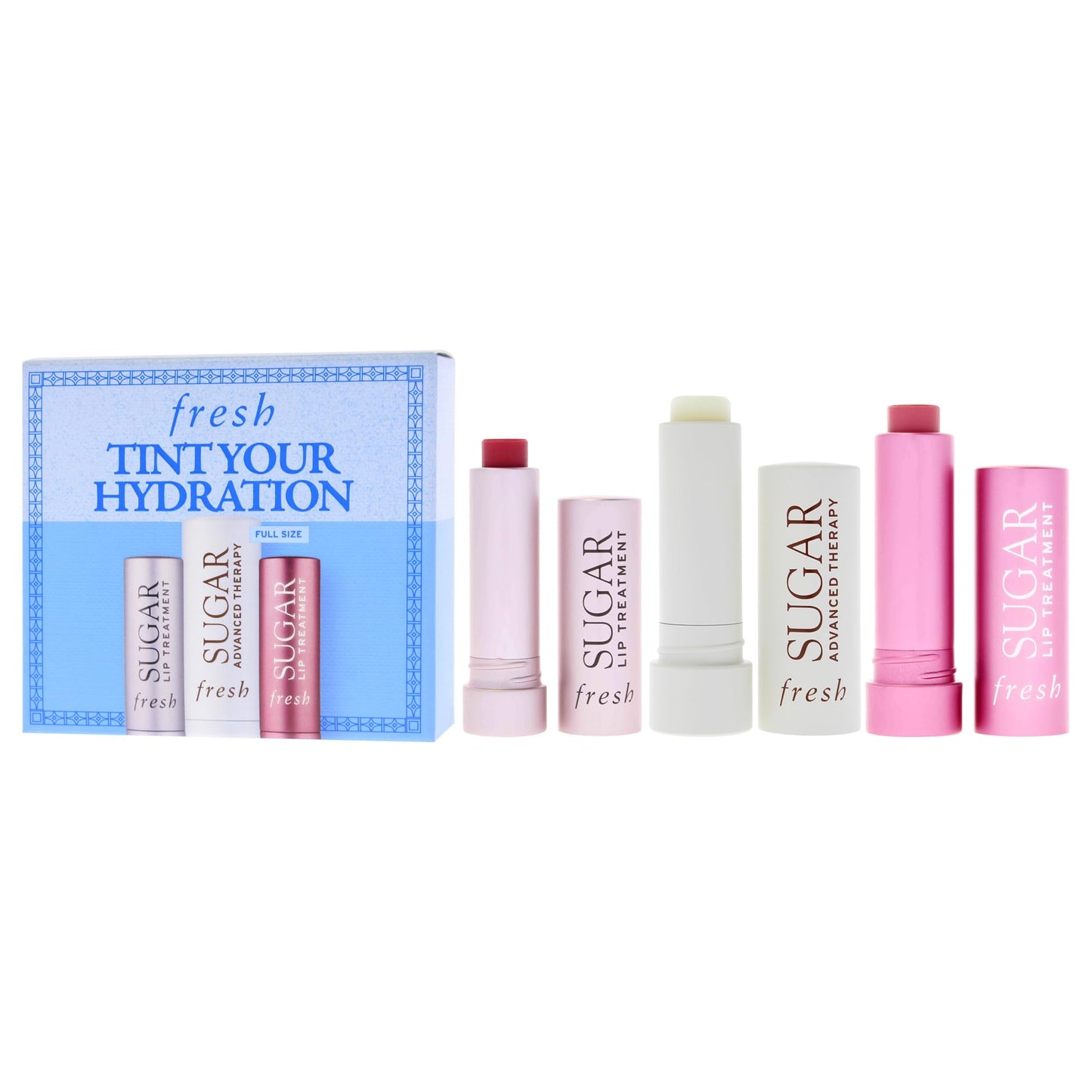 FRESH Tint Your Hydration Set - Lip Treatment Rose & Bloom and Advance Therapy Lip Treatment. Beauty & Personal Care Fresh