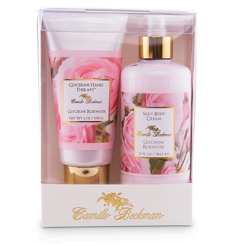 Camille Beckman Hand and Body Duet Set, Silky Body and Glycerine Hand Cream, Glycerine Rosewater Beauty & Personal Care Camille Beckman
