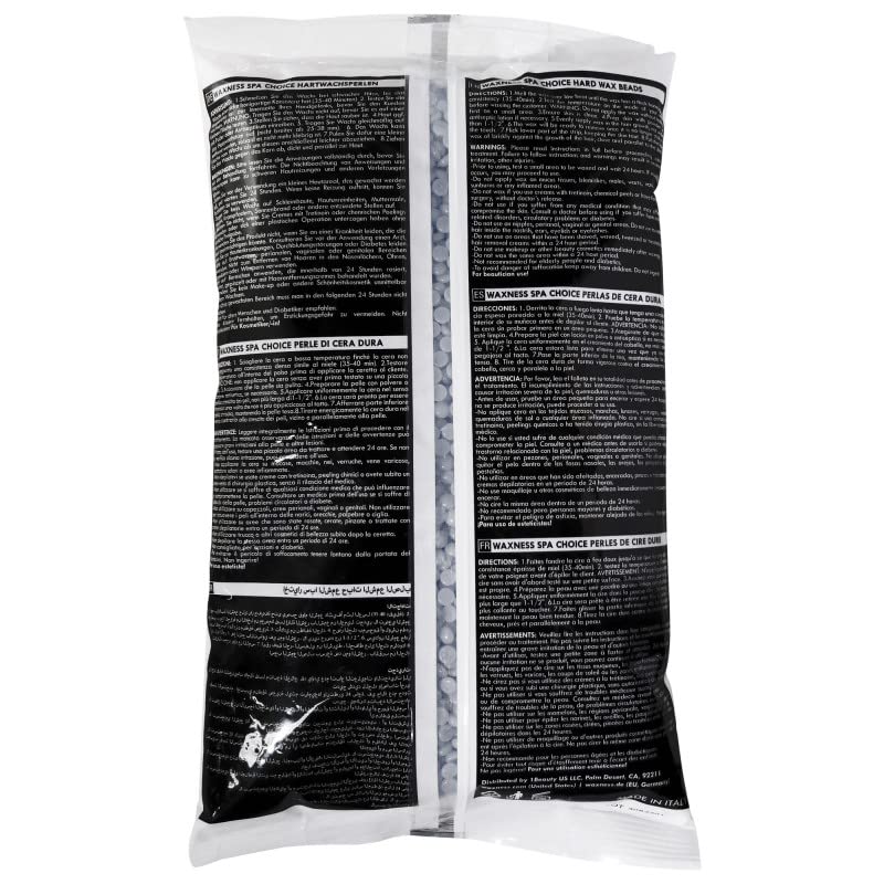 Waxness Spa Choice Mineral SIlver Demi Creamy Hard Wax Beads 2.2 lb / 1 kg Bulk Pack of 12 Beauty and Personal Care Waxness
