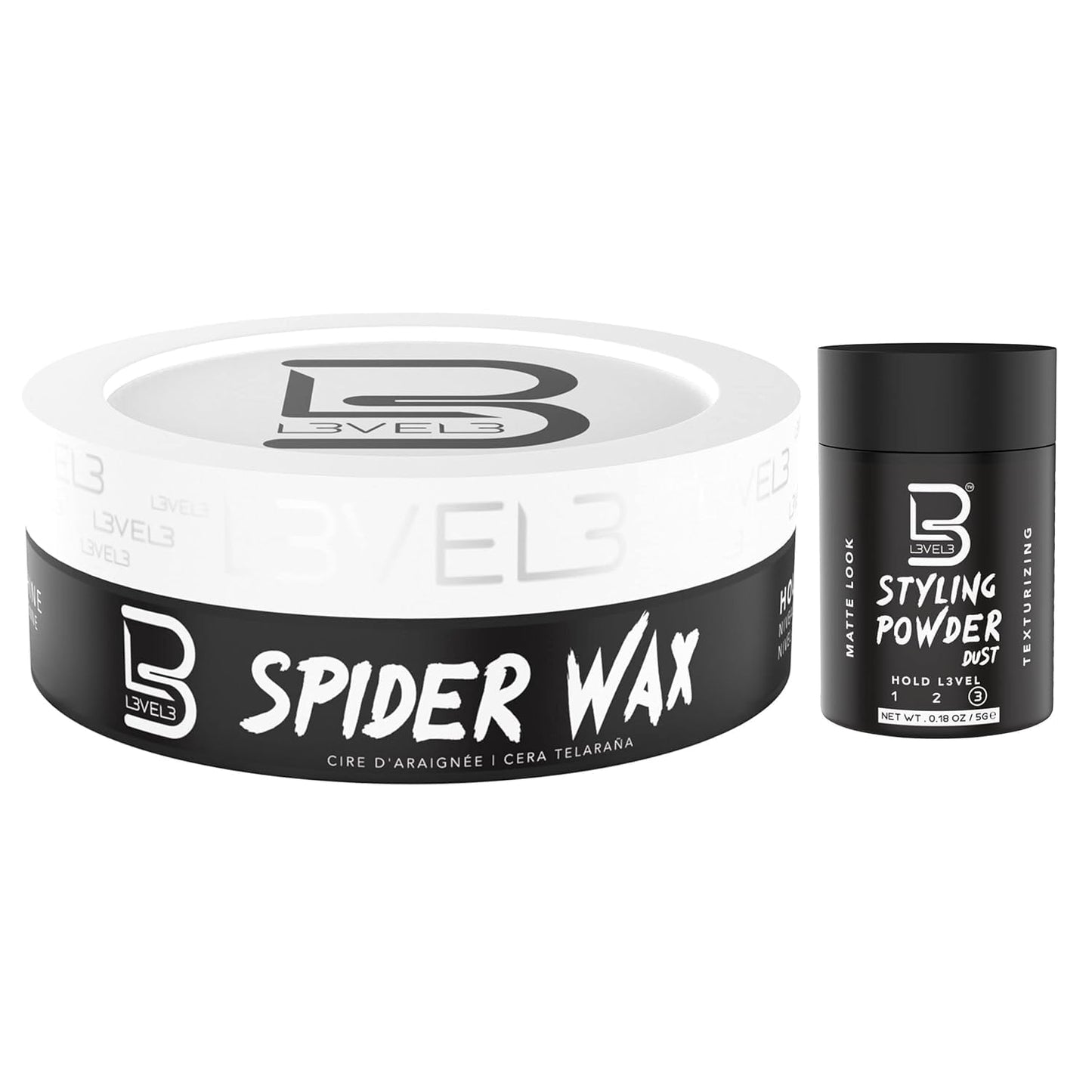 L3 Level 3 Spider Wax - Long Lasting and Strong Hold Improve your Hair Volume and Texture - Level Three Hair Wax for Men Beauty & Personal Care L3