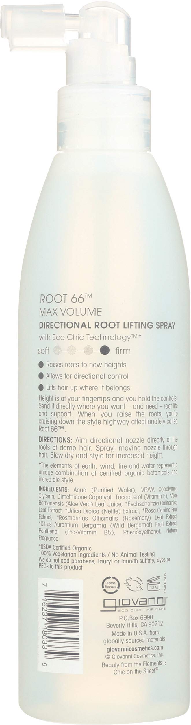 Giovanni - Root 66 Max Volume Spray, 8.5 Oz Beauty & Personal Care GIOVANNI