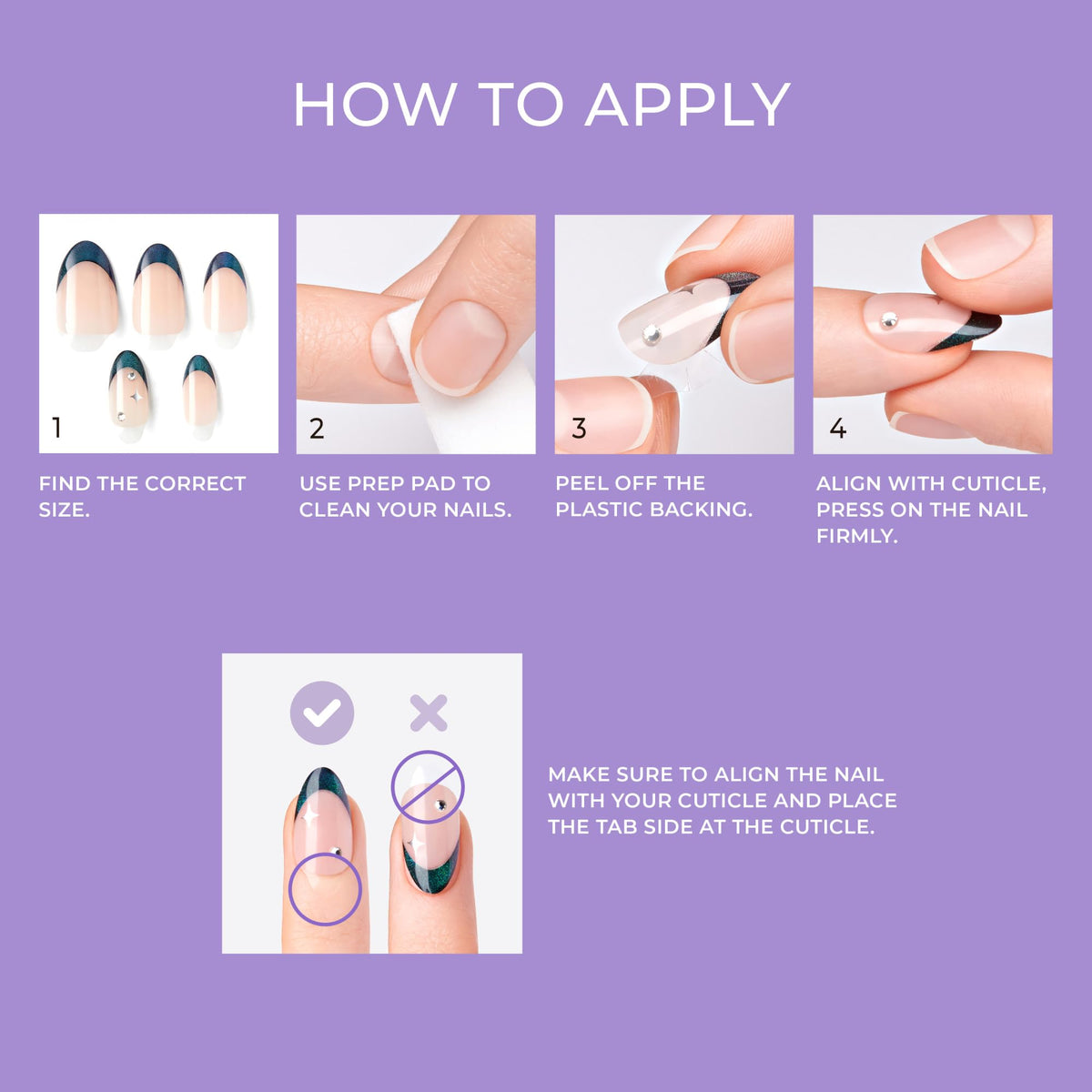 KISS imPRESS Press-On Manicure Premium Collection Fake Nails - All My Love, Pink, Aurora, Medium & Almond Shape, Easy To Apply, Super Hold, Chip