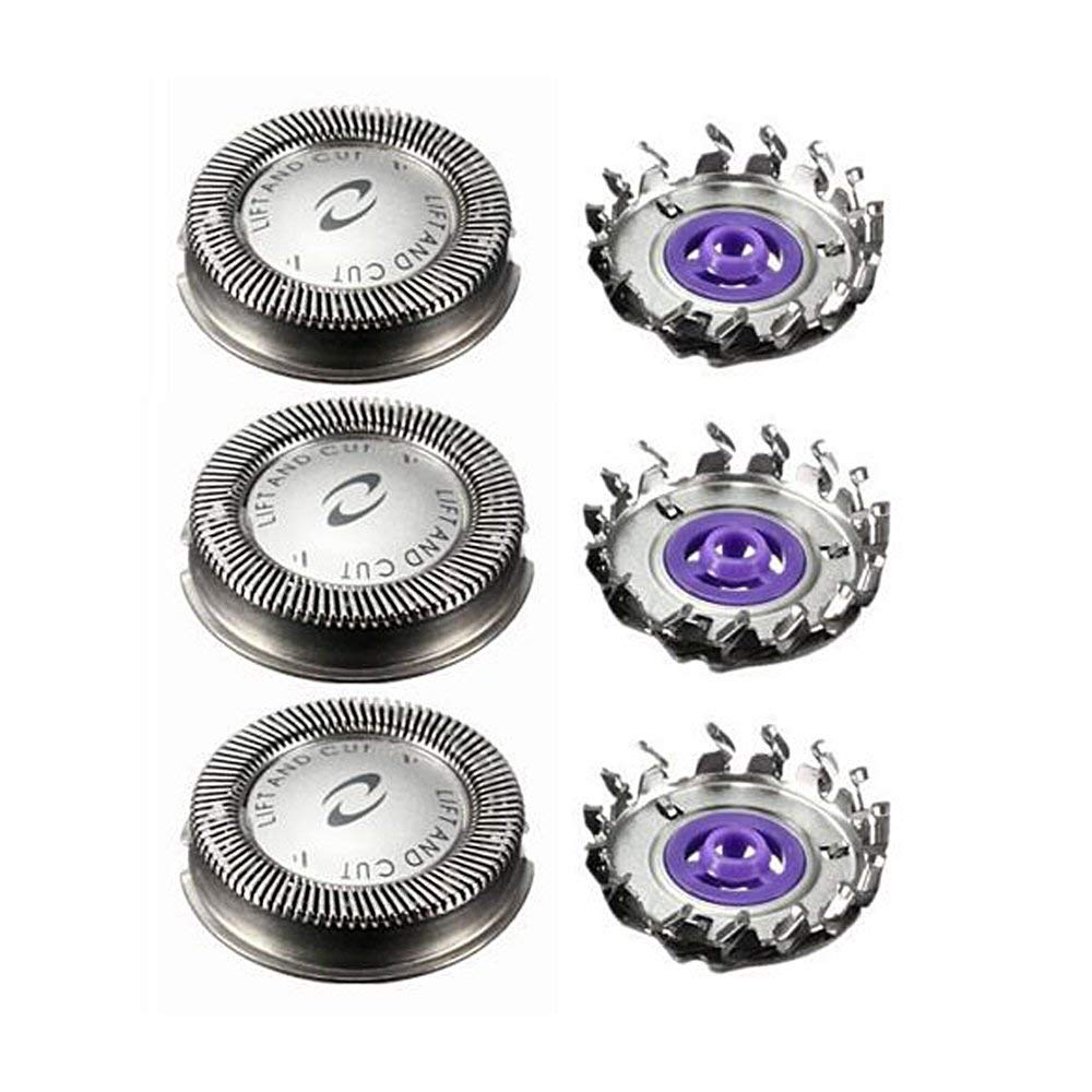 3Pcs HQ55 Replacement Shaver Heads for Philips Norelco HQ3 HQ4 HQ55 HQ56 HQ6 Electric Shavers Razor Blade Compatible with HQ300 HQ5625 HQ916 HS190 Beauty and Personal Care Diertudmy
