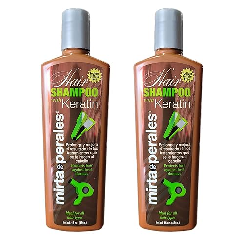 Mirta De Perales Hair Shampoo with Keratin 16 Oz. 2-PACK Beauty & Personal Care Mirta De Perales