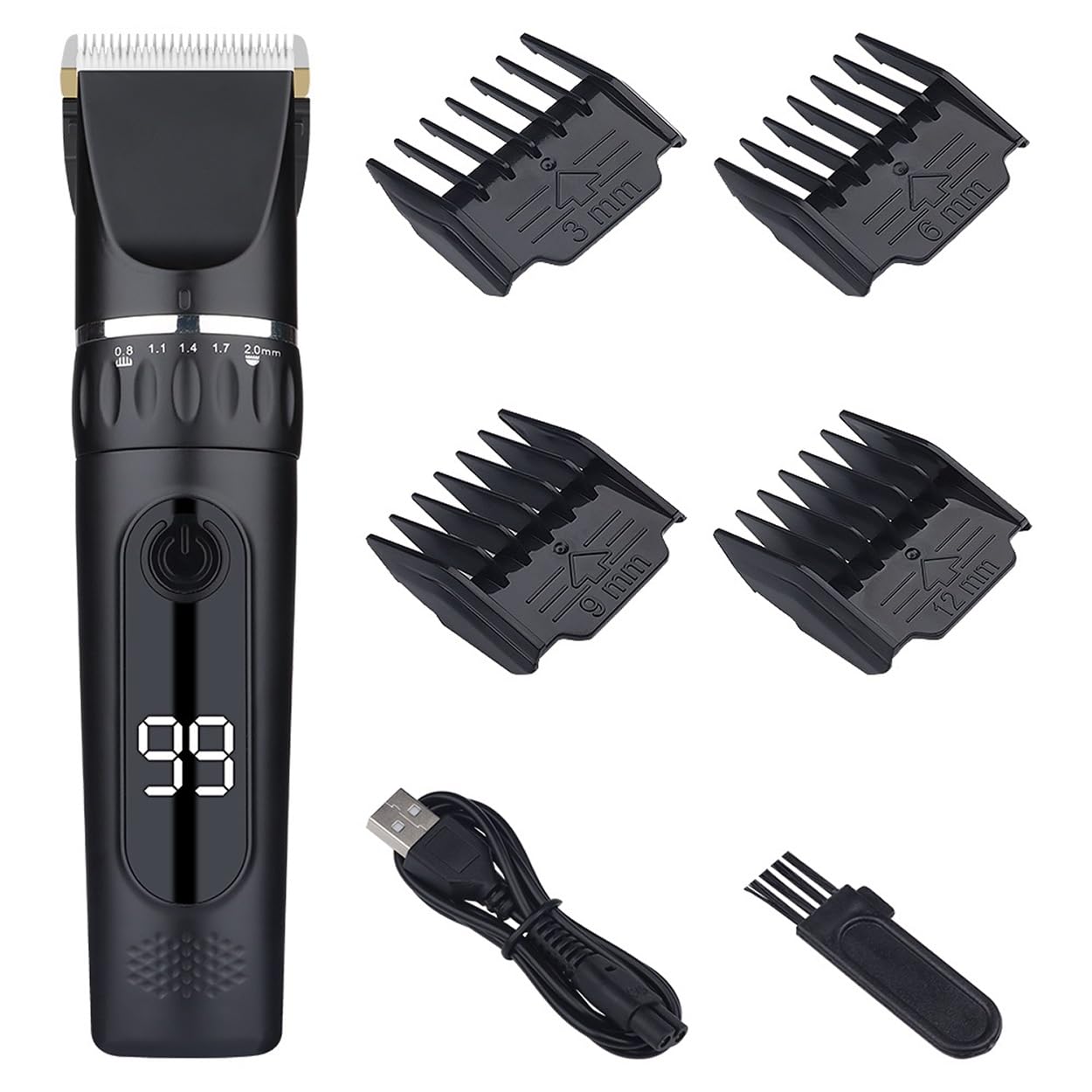 GLESVOWIO Hair Clipper Professional Cordless Elects for Men(Black) Beauty and Personal Care GLESVOWIO