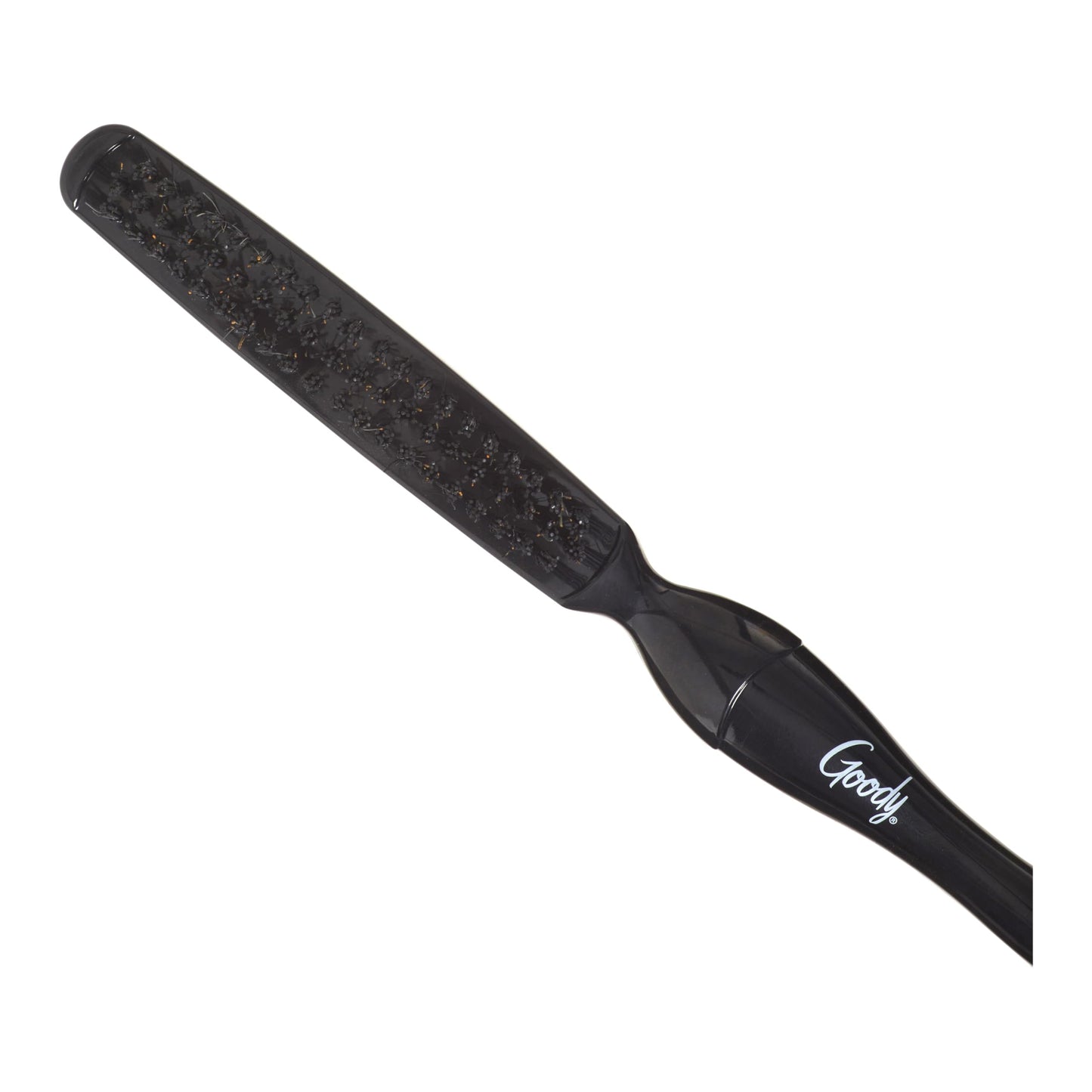Goody Shine On Boar Edge Brush, Boar Bristle with Long Sectioning Tail, Smoothens Fly-Aways, Use as a Styling Brush, All Hair Types, Textures Beauty & Personal Care GOODY