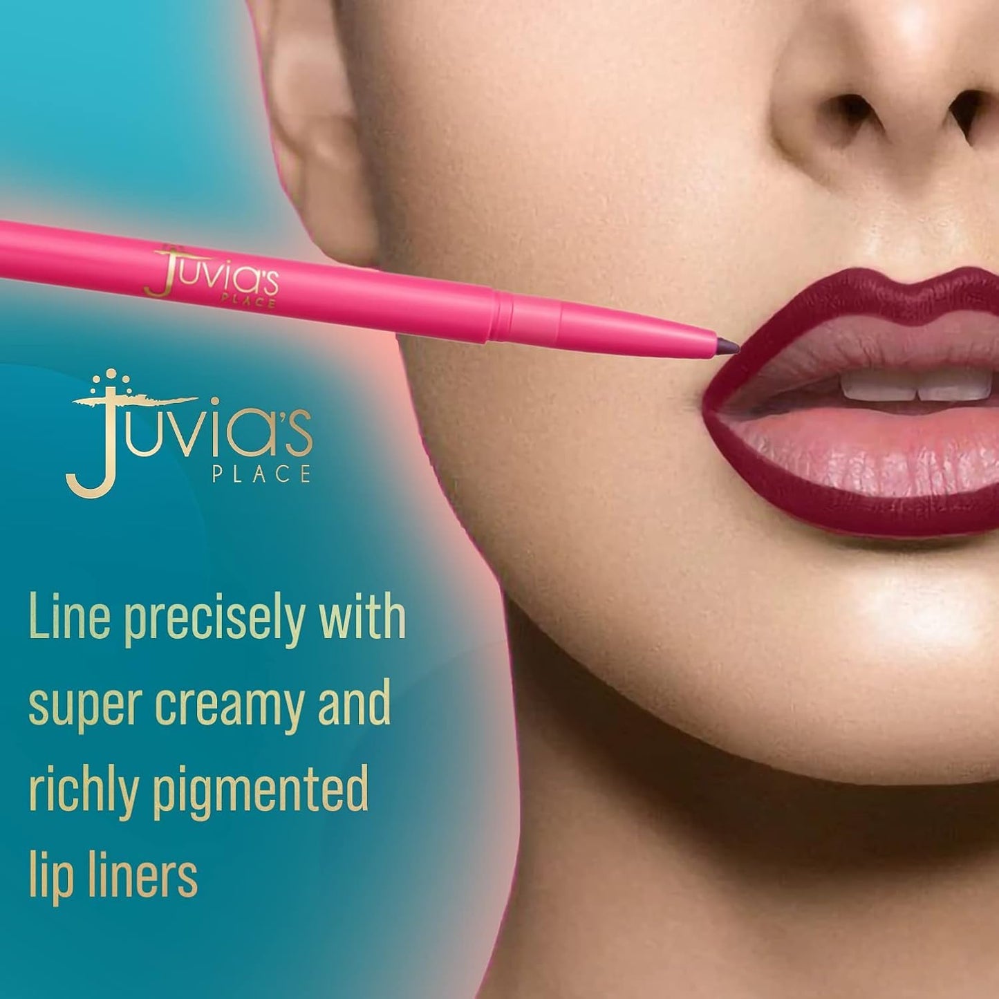 Juvia's Place Coffee Shop Luxe Lip Liner: Kola - Colorstay Matte Finish Lip Pencil, Makeup for Natural Long Lasting Beauty and Sensational Wear, Lip Beauty & Personal Care Juvia's Place