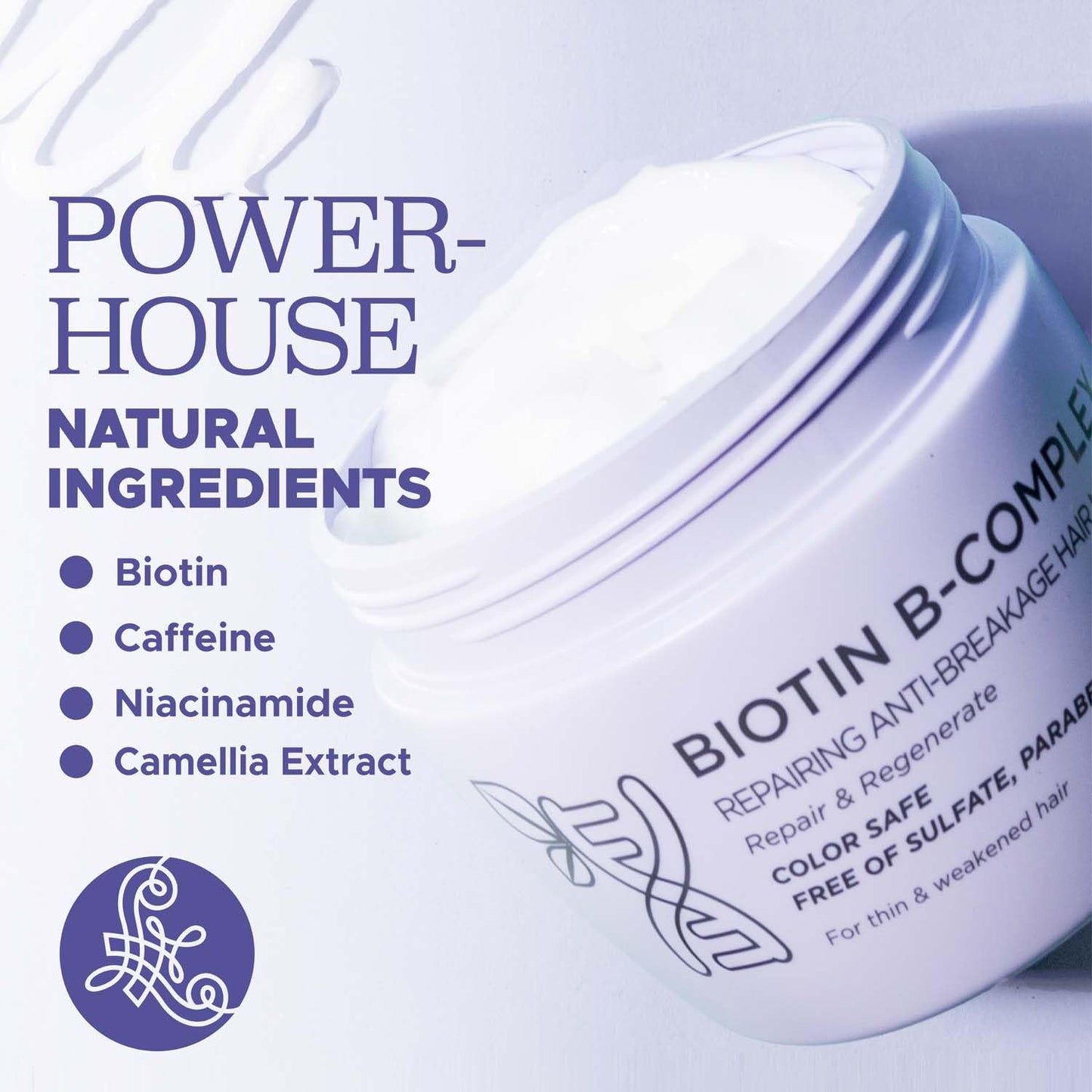 Luseta Biotin B-Complex Hair Mask for Hair Growth & Strengthener 16.9 Oz Deep Conditioning for Thinning Damaged Hair with Argan Caffein Oil Beauty & Personal Care L LUSETA
