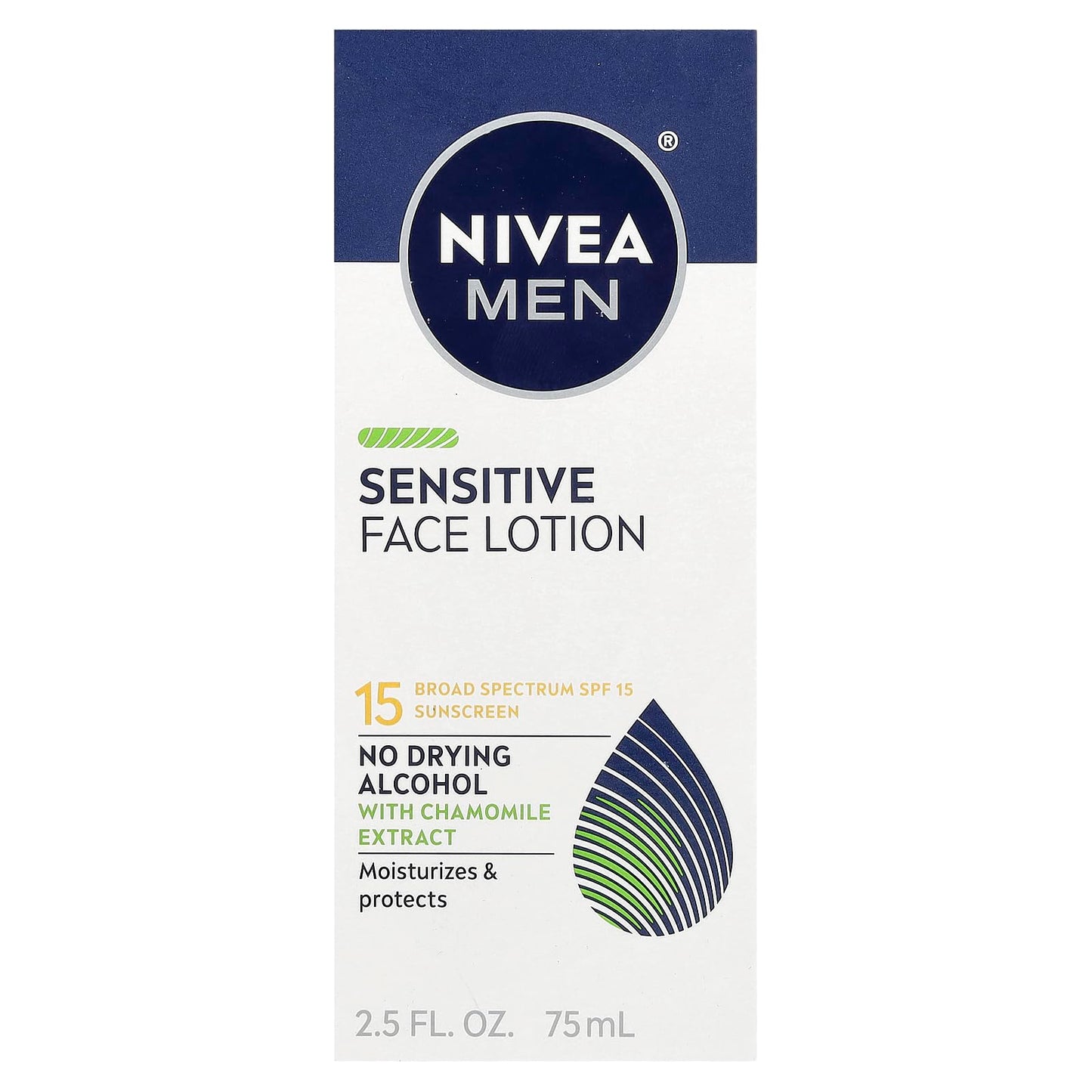 NIVEA Men Sensitive Protective Lotion Sunscreen SPF 15 2.5 oz (Pack of 3) Beauty & Personal Care NIVEA