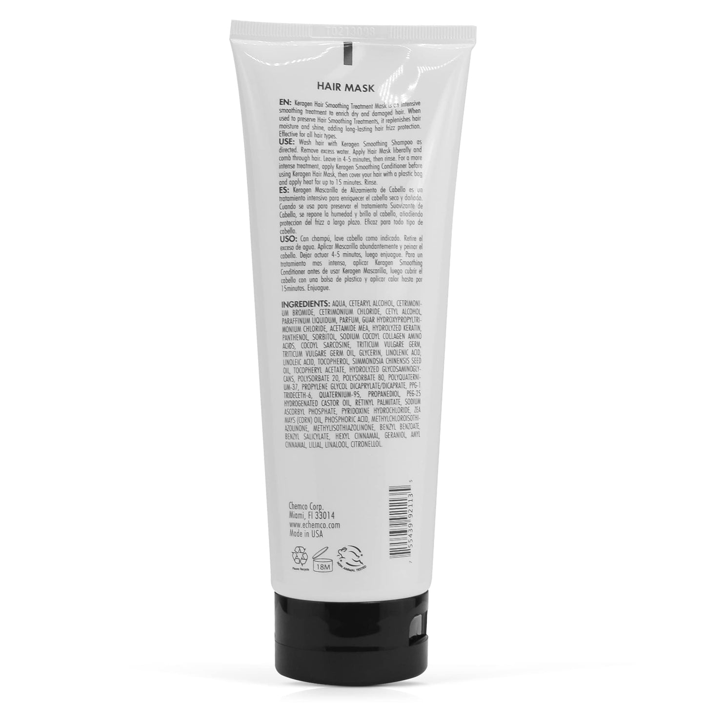 Keragen - Mask for Dry Damaged Hair, 8 Oz - Deep Moisturizing Conditioning Treatment, Repairs and Restore, Frizz-Free Infused with Keratin, Panthenol Beauty & Personal Care KERAGEN