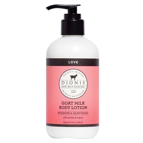 Dionis Goat Milk Lotion - Moisturizing Body Lotion for Dry Skin, Sensitive Skin Safe, Lightweight Non-Greasy Formula, Lotion Pump - Love 8.5 oz Beauty & Personal Care Dionis