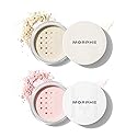 Morphe Totally Set Mini Brighten & Set Setting Powder Duo - Lightweight, Talc-Free Powder for Face Makeup Natural Finish - Minimizes Shine for Up Beauty & Personal Care MORPHE