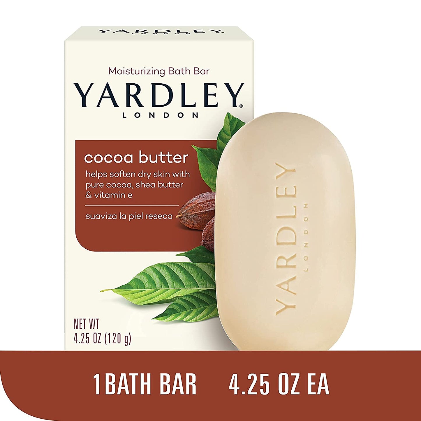Yardley Moisturizing Bar Cocoa Butter 4.0 oz (Pack of 6) Beauty & Personal Care Yardley