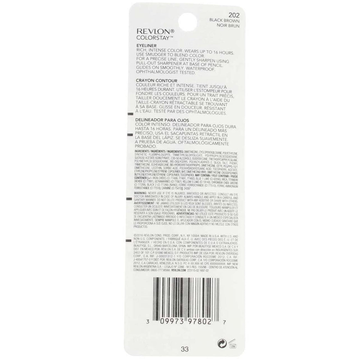 Revlon/Colorstay Eye Liner (Black Brown) 0.01 Oz (.28 Ml) Beauty & Personal Care REVLON