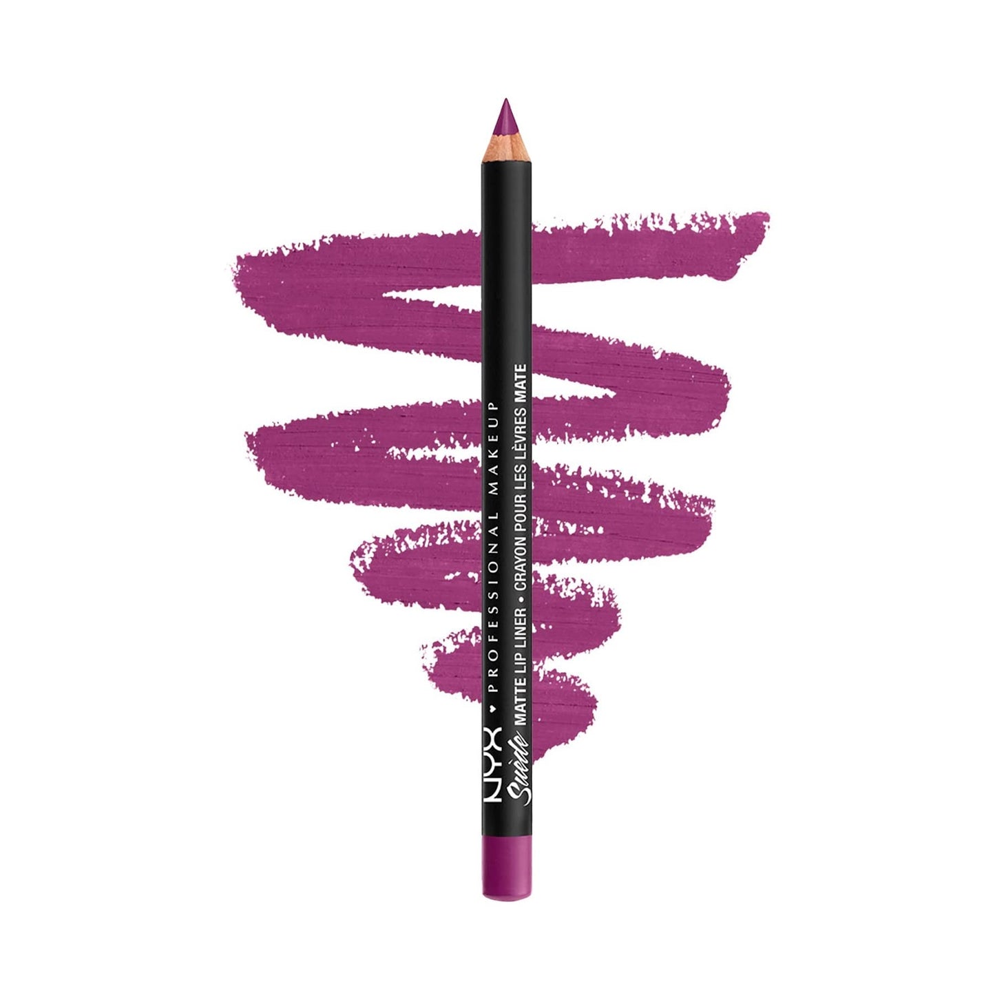 NYX PROFESSIONAL MAKEUP Suede Matte Lip Liner, Vegan Formula - Aria (Violet) Beauty & Personal Care NYX PROFESSIONAL MAKEUP