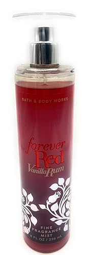 Bath and Body Works Forever Red Vanilla Rum Fine Fragrance Mist 8 Fluid Ounce Spray Beauty & Personal Care Bath & Body Works