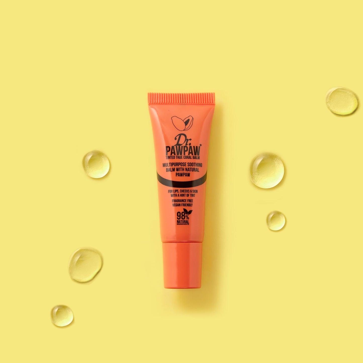 Multipurpose Soothing Tinted Balm - Lip Balm for Lips, Cheeks, Eyes - Tinted Lip Balm - Lip Moisturizer with Pawpaw - True Coral - 0.33 oz Beauty and Personal Care Dr. PAWPAW ORIGINAL BALM