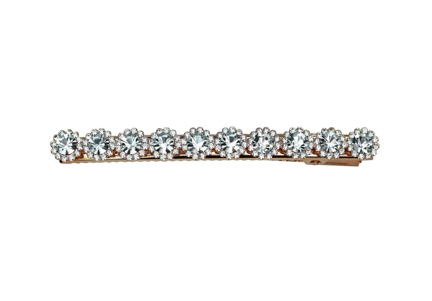 Faship Gorgeous Clear Crystal Floral Small Alligator Hair Clip Beauty & Personal Care Faship