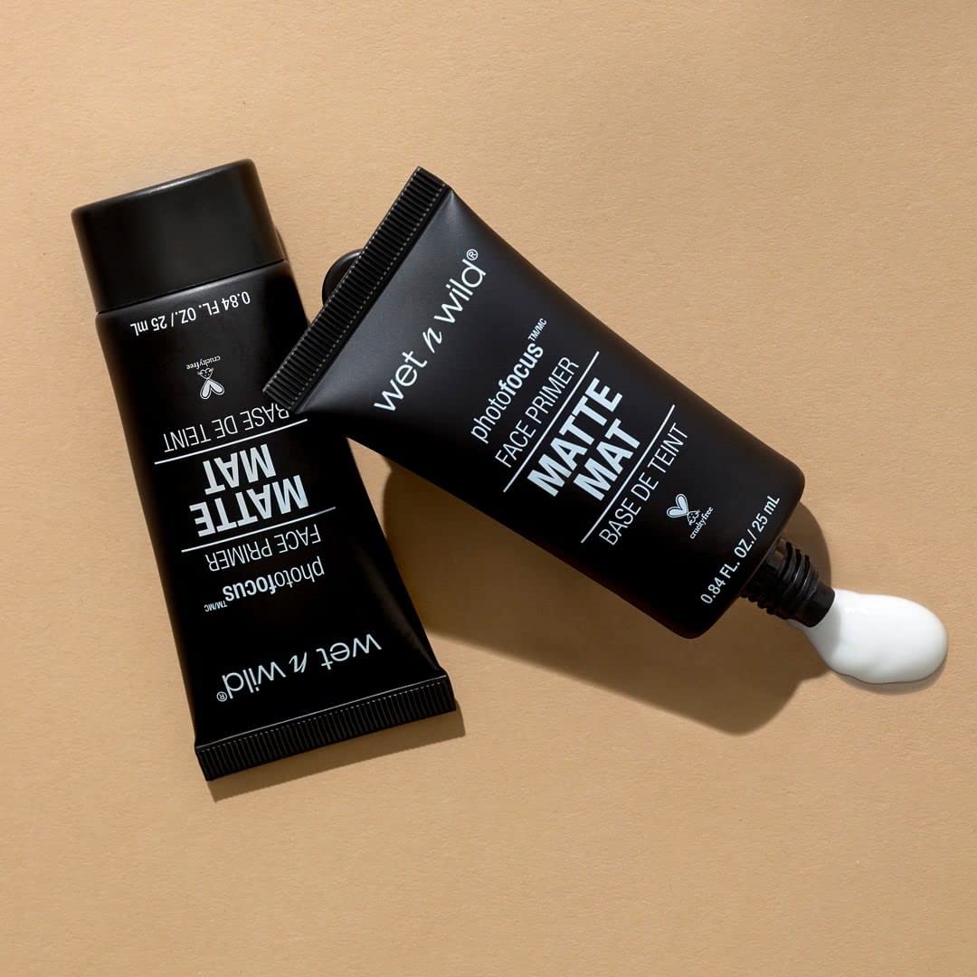 wet n wild Face Primer Photo Focus Matte Face Primer Clear, Perfect Prep & Matte Finish, Extends Makeup Wear, Weightless Hydration with Aloe Vera Beauty & Personal Care wet n wild