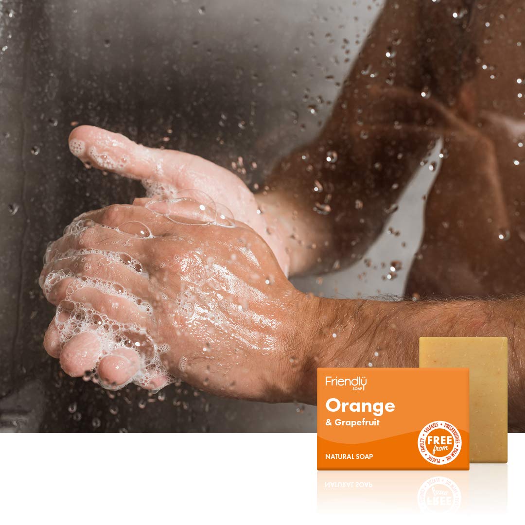 FRIENDLY SOAP Orange Grapefruit Soap Bar, 95 GR Beauty & Personal Care Friendly Soap