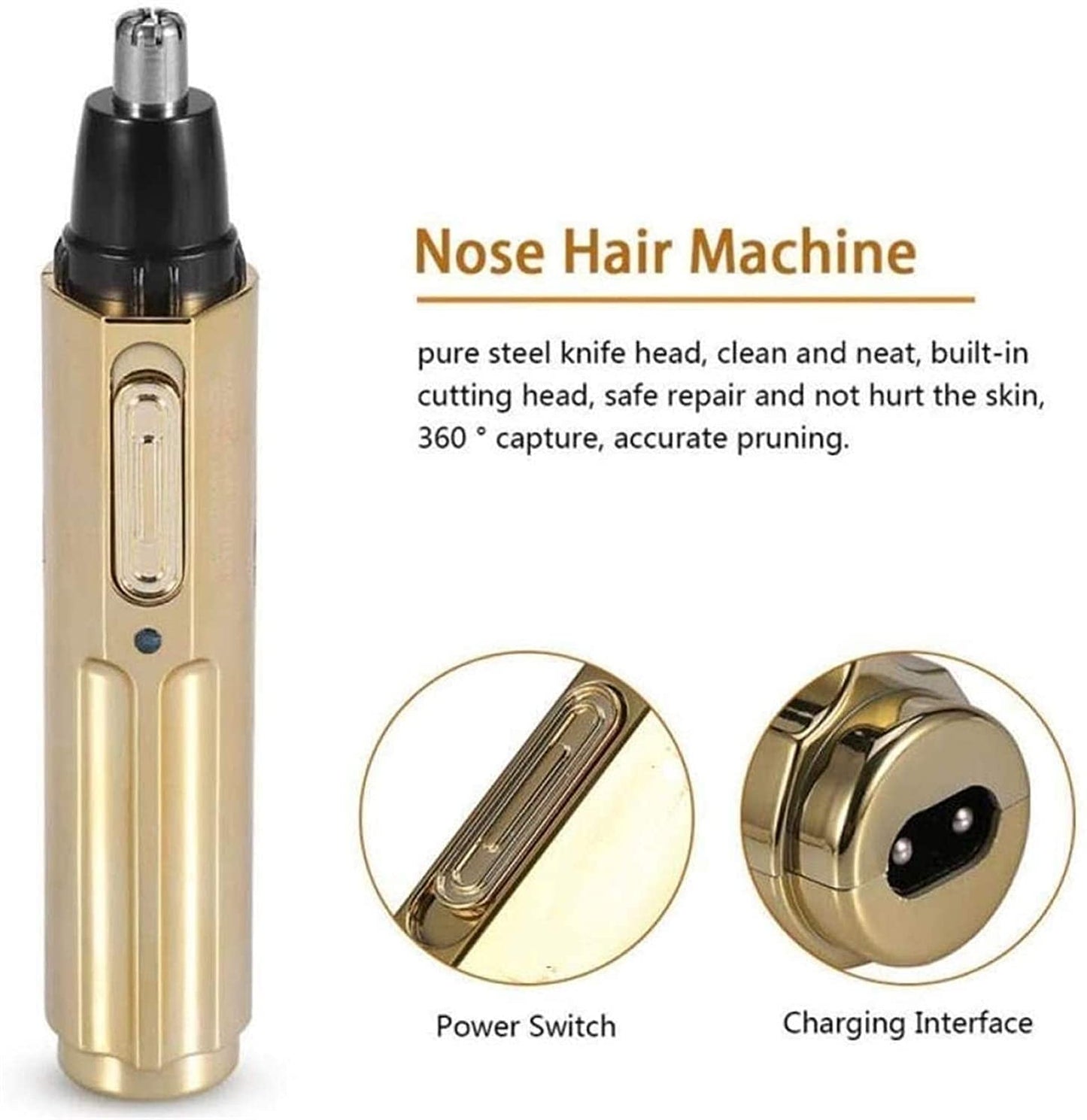 LEONYS Electric Facial & Body Trimmer, Wet & Dry - for Eyebrow, Legs, Nose & Ear Hair Removal - All-in-1 Painless Precision Razor Shaver for Women Beauty and Personal Care LEONYS