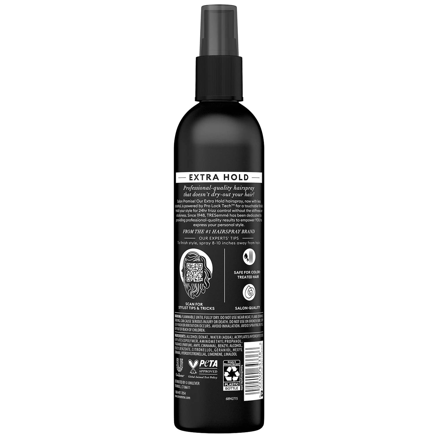 TRESemmé Tres Two Extra Hold Non-Aerosol Hairspray, 10 oz, Extra-Firm Control, Humidity Resistant, Frizz Control, Pack of 4 Pump Bottles Beauty & Personal Care TRESemmé