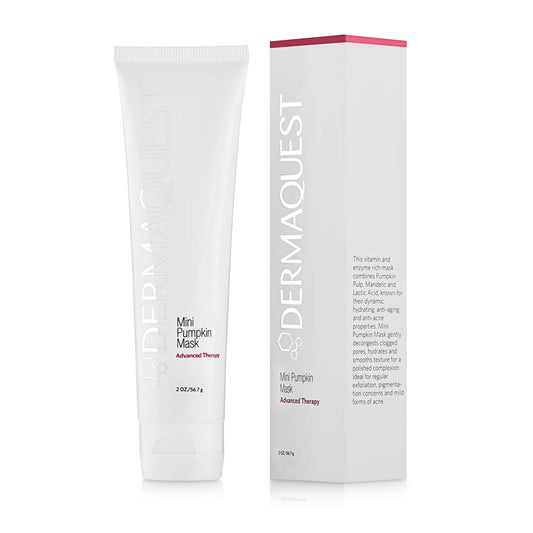 DermaQuest Advanced Therapy Mini Pumpkin Face Mask - Rejuvenating and Brightening Acne Face Mask - Blackhead Face Mask for Women & Men - All Skin
