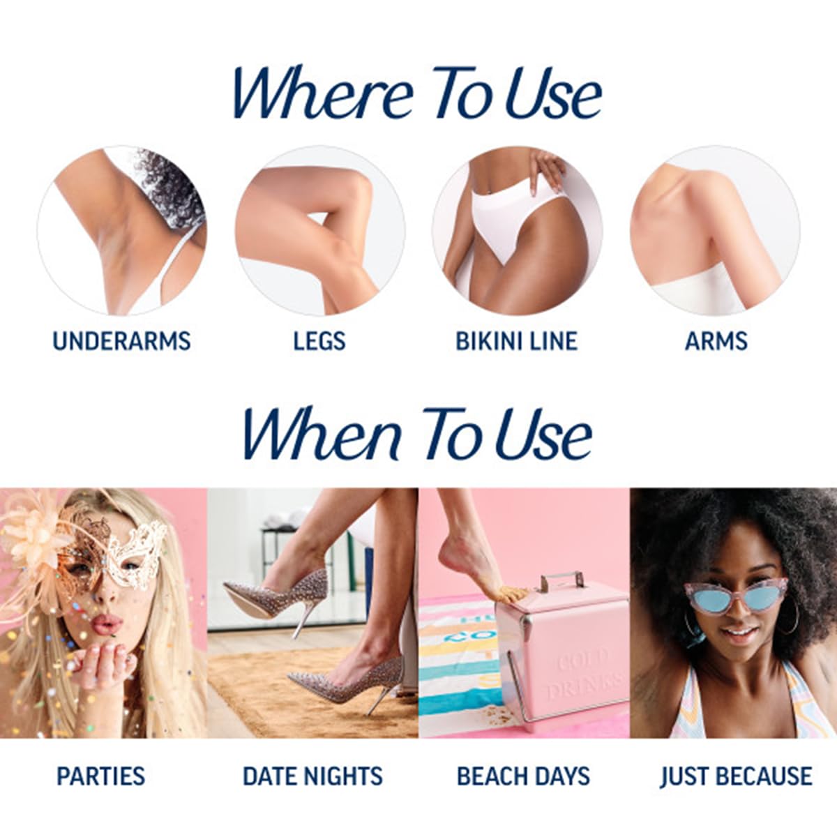 Veet Ready-to-Use Dermatologically Tested 40 Count Hair Remover Wax Strip Kit for Legs & Body (2 Pack) Beauty and Personal Care Veet