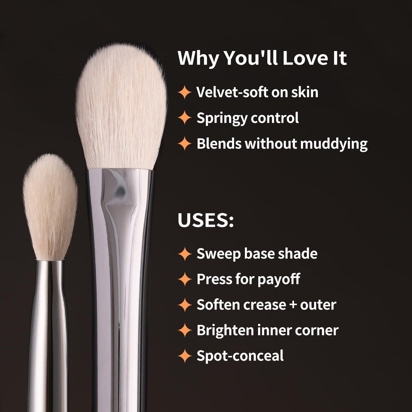 Albeaut Eyeshadow Brush, Eye Makeup Brush Even Eyeshadow Applicators Soft Natural Hair Bristles for Flawless Smudge, Multi-task for spot conealing Beauty & Personal Care ALBEAUT