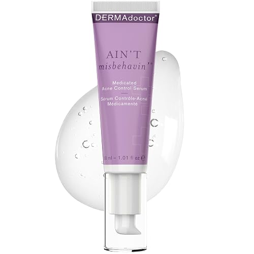 DERMAdoctor Ain't Misbehavin' Dermatologist Formulated Salicylic Acid Acne Control Serum, Acne Spot Treatment for Blemish Control and Cystic Acne Beauty & Personal Care DERMAdoctor
