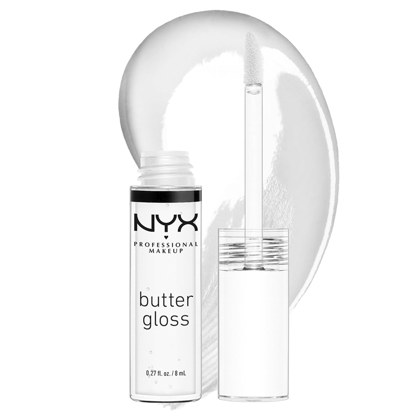 NYX PROFESSIONAL MAKEUP Butter Gloss, Non-Sticky Lip Gloss - Sugar Glass ,Clear Beauty & Personal Care NYX PROFESSIONAL MAKEUP