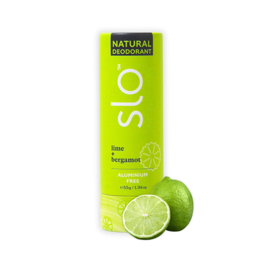 Slo Natural Deodorant - All Natural Ingredients - Aluminum Free Deodorant for Women - Vegan, Paraben and Cruelty Free - Paper Packaging - Lime + Beauty and Personal Care Slo