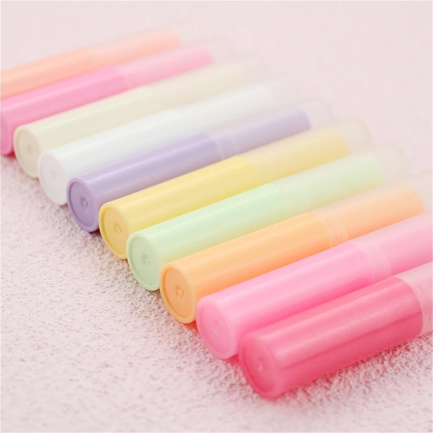 Empty Lip Balm Tubes 30/50/100pcs 4ml Lip Balm Container With Caps Portable Mini Empty Stick Tube Lipstick Travel Cosmetic Containers(Light Beauty and Personal Care Gonehyu