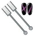 2Pcs Cat Eye Magnet for Nails 3D Cat Eye Magnet Strong Pen Dauble Head Cat Eye Magnet Stick Cat Eye Gel Nail Polish Nail Art Manicure Tool Beauty & Personal Care Audoloku