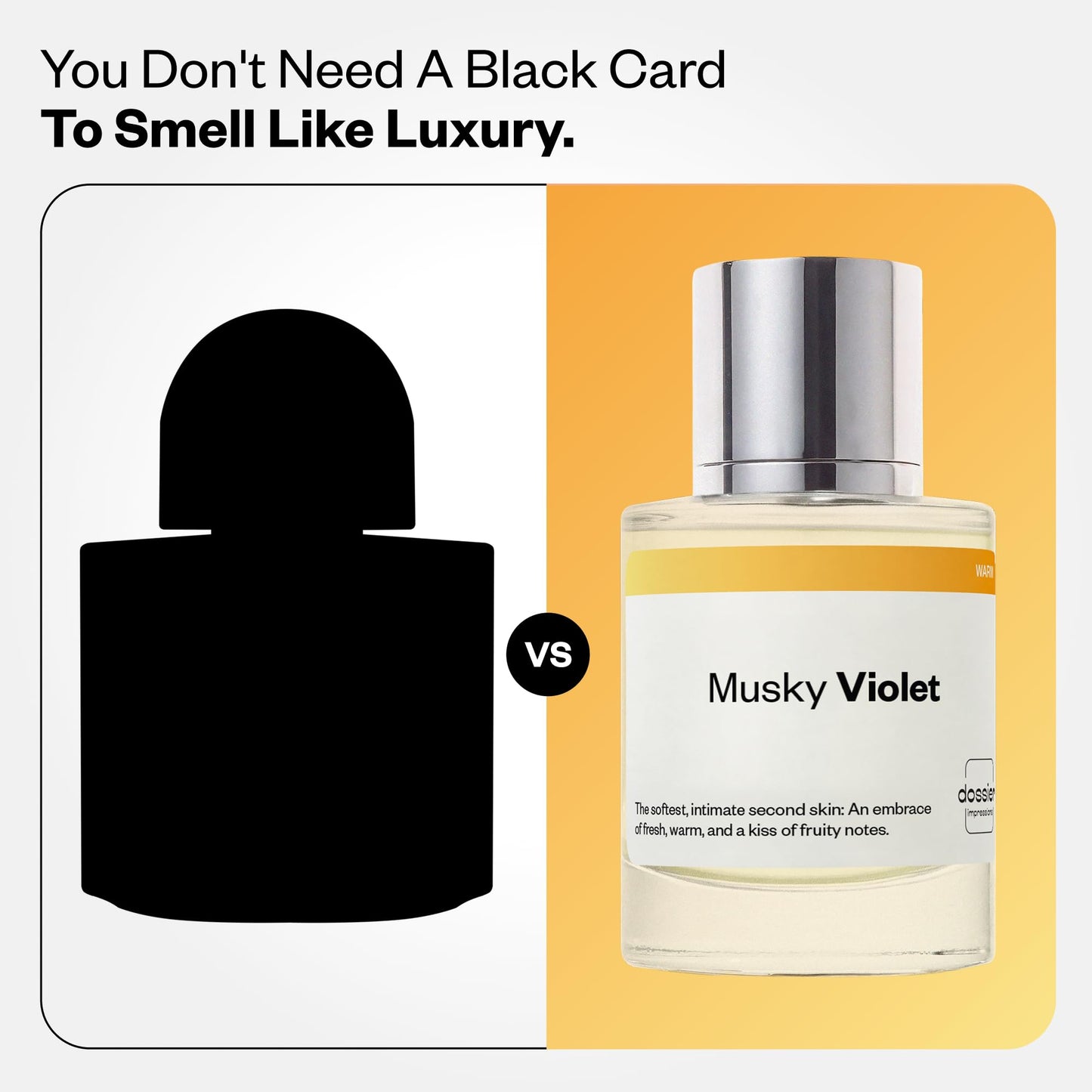 Dossier - Musky Violet - Eau de Parfum - Inspired by Mojave Ghost - Long-Lasting Fragrance - Unisex - 1.7 fl oz (50ml) Beauty & Personal Care Dossier