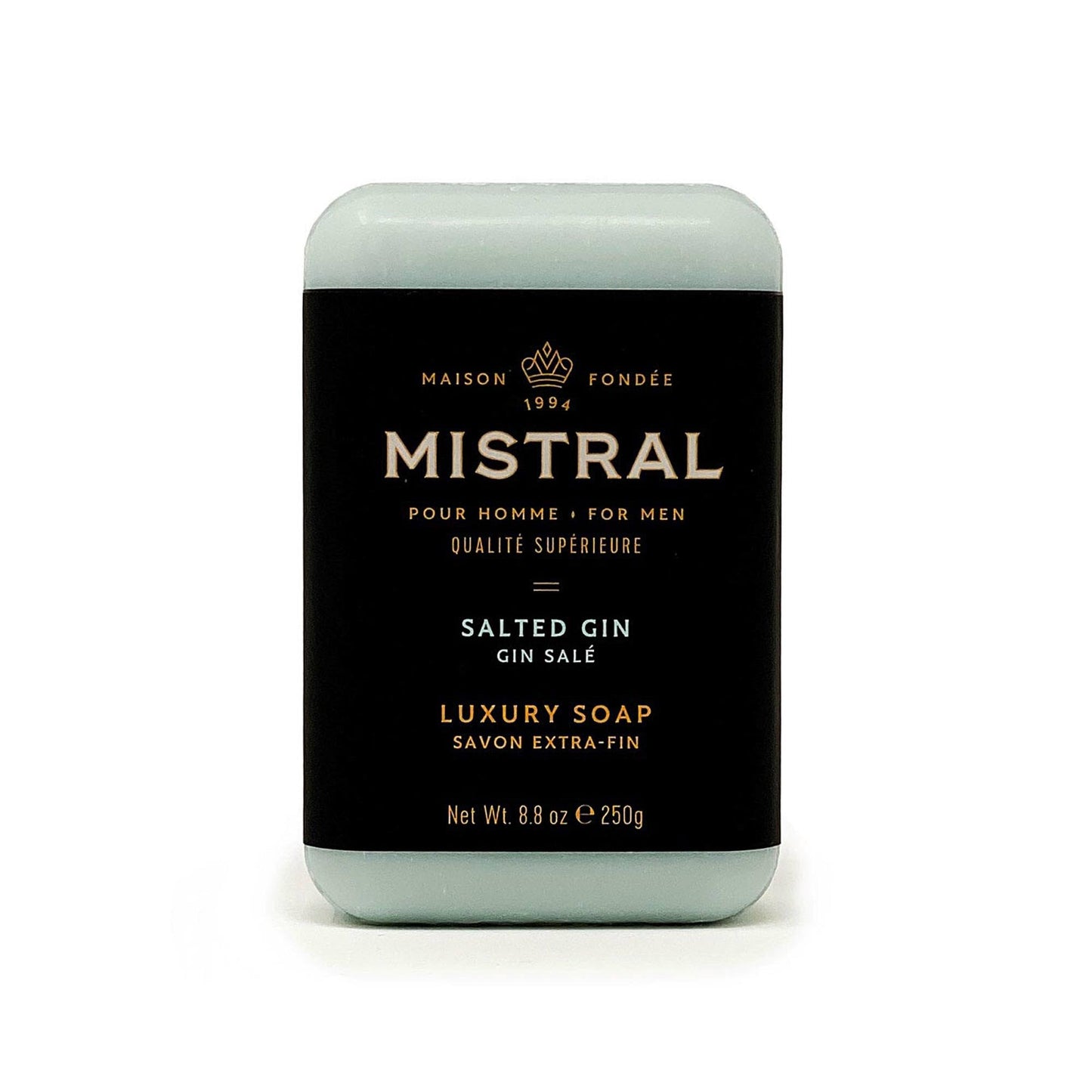 Mistral Salted Gin Luxury Bar Soap for Men | Men’s Natural Soap Bar | Paraben, Phthalates Free | Moisturizing & Triple-Milled Natural Soap for Men Beauty & Personal Care Mistral