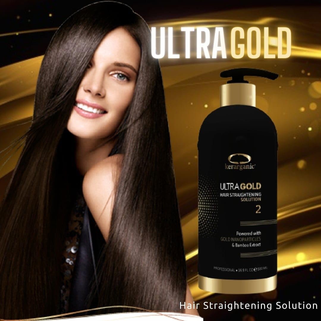 ULTRA GOLD - PROFESSIONAL BRAZILIAN KERATIN TREATMENT BUNDLE (Detox Shampoo 500ml + Keratin Treatment 500ml + Mask 500ml) Beauty & Personal Care KERARGANIC