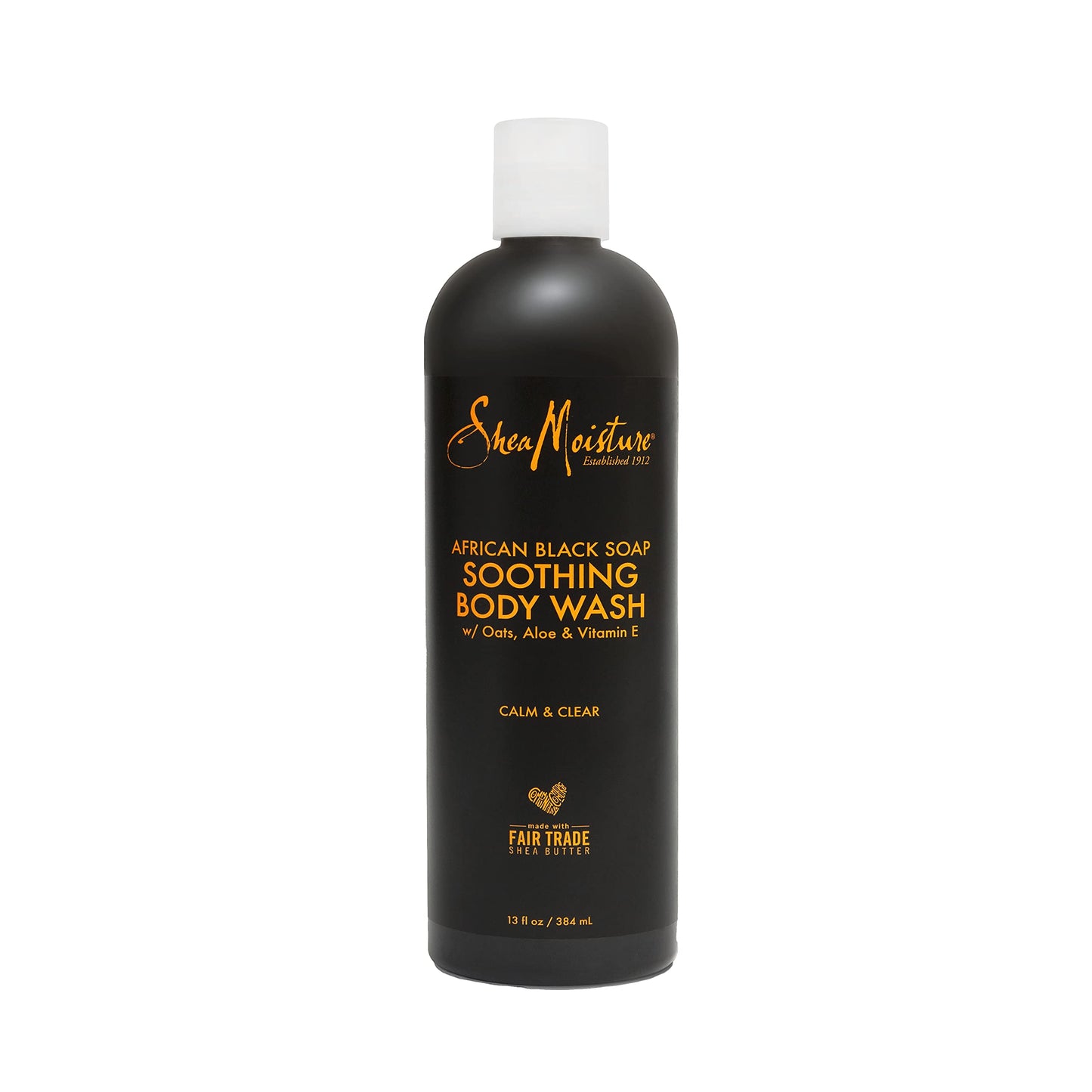 SheaMoisture Soothing Body Wash for Acne Treatment African Black Soap Paraben Free Body Wash 13 oz Beauty & Personal Care Shea Moisture