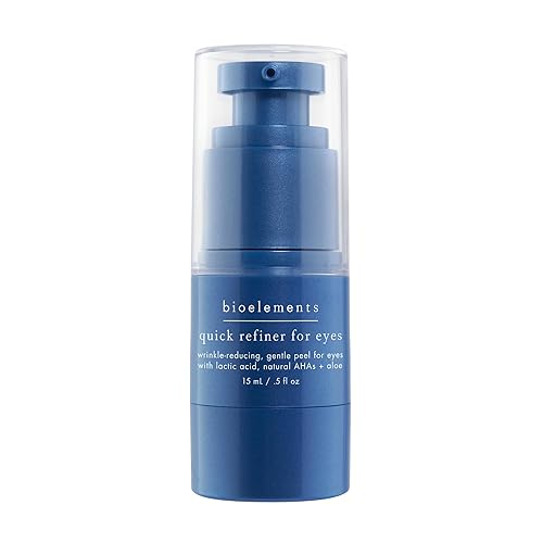Bioelements Quick Refiner for Eyes - 0.5 fl oz - Wrinkle-Reducing, Gentle AHA & Lactic Acid Peel for Eyes - All Skin Types - Vegan, Gluten Free Beauty & Personal Care Bioelements