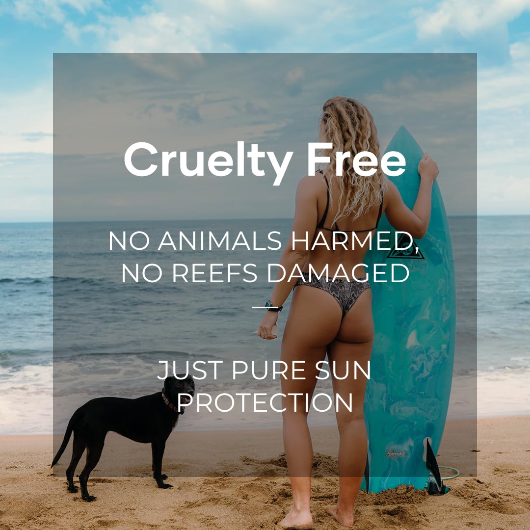 Reef Safe Sunscreen SPF 50 Facestick - Biodegradable, Hawaii & Mexico Approve, Zinc, Vitamin E, Oxybenzone & Octinoxate Free, Water Resistant, Natural Beauty & Personal Care Coral Safe