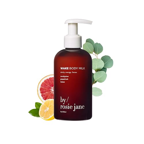 By Rosie Jane Wake Body Milk Skin Care - Milk Toner to Help Tone, Tighten and Hydrate Skin - Body Care Made with Eucalyptus, Grapefruit & Lemon Beauty & Personal Care By Rosie Jane
