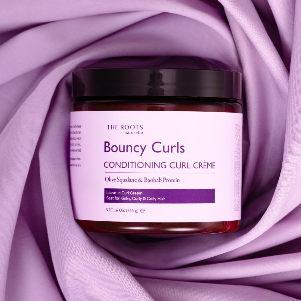 The Roots Naturelle Bouncy Curls Conditioning Curl Creme, Ultra Hydrating Anti Frizz Cream, 16 oz Beauty & Personal Care The Roots Naturelle