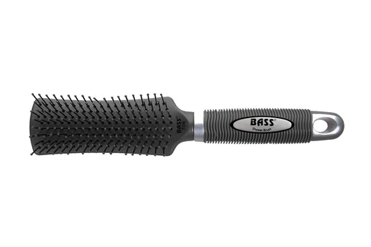 Bass Brushes | The Shower Brush | Wet Brushing | Optimized for Use in Water | Professional Grade Nylon Pin | Rubber Grip Handle | Smoke Finish | Model