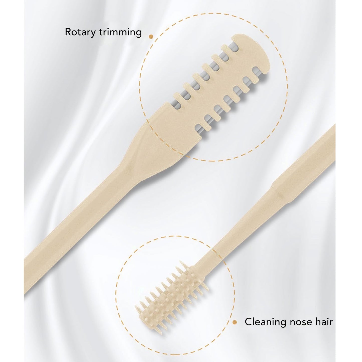 Srliya 24Pcs Nasal Hair Cutter, 360 Degree Rotating Nose Hair Trimmer Multifunction Nose Hair Plucker, Double Sided Manual Trimmer for Women and Men Beauty and Personal Care Srliya