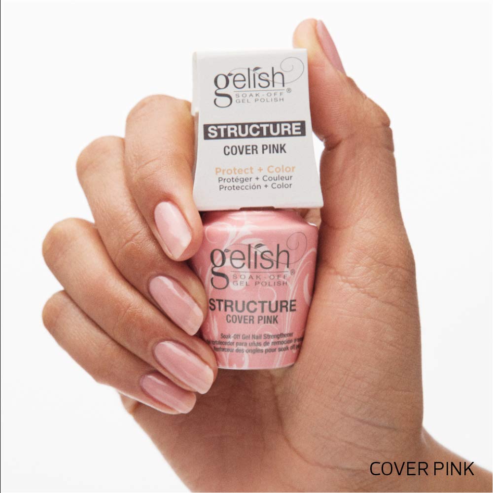 Gelish Self-Leveling Brush On Structure Gel - Cover Pink, 15mL