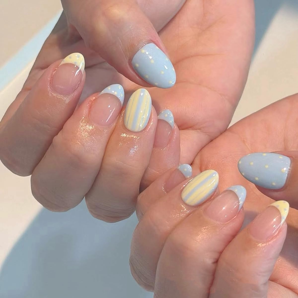Flower Press on Nails Short Almond Fake Nails Fall Nails Press ons with Floral Design,Brown Reusable Artificial Nails Glossy Full Cover Glue on Nails Beauty and Personal Care HPYFOI Default Title