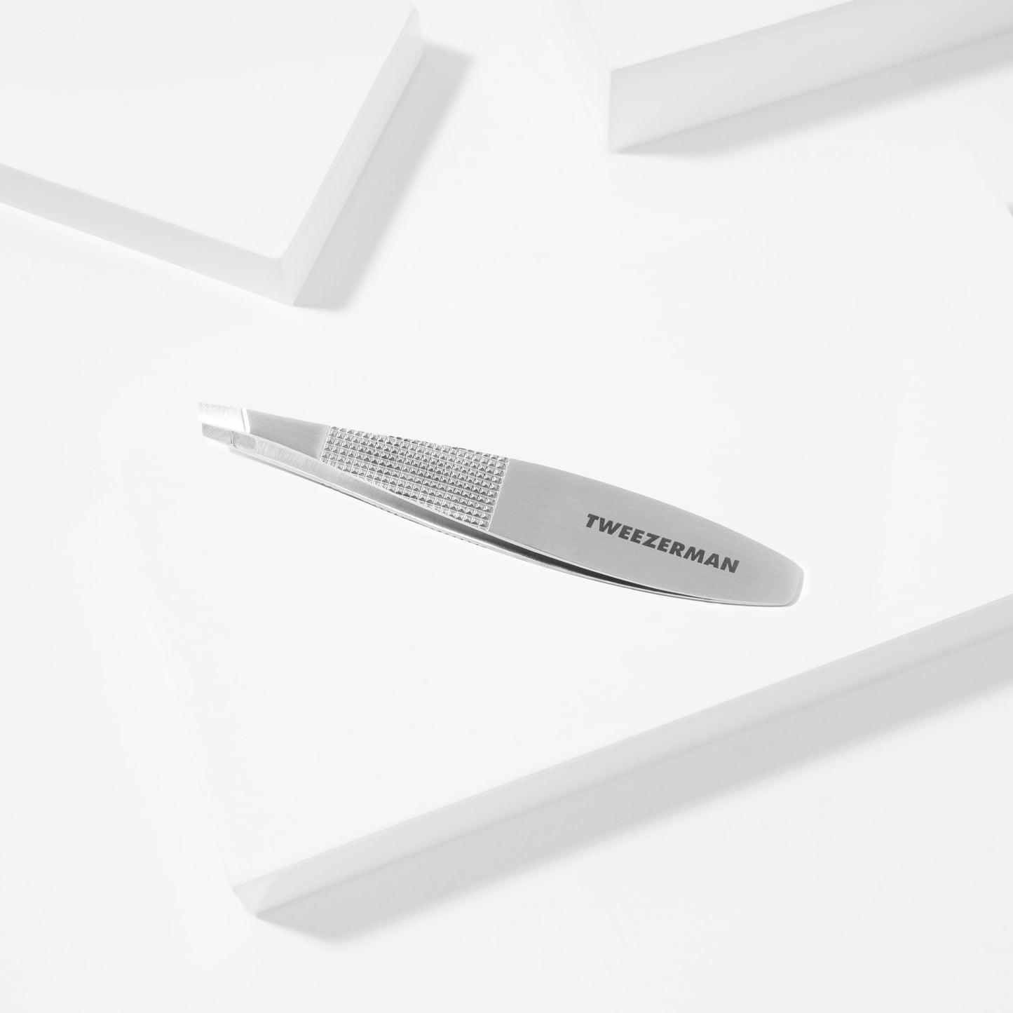 Tweezerman Wide Grip Slant Tweezer, Stainless Steel Beauty and Personal Care Tweezerman